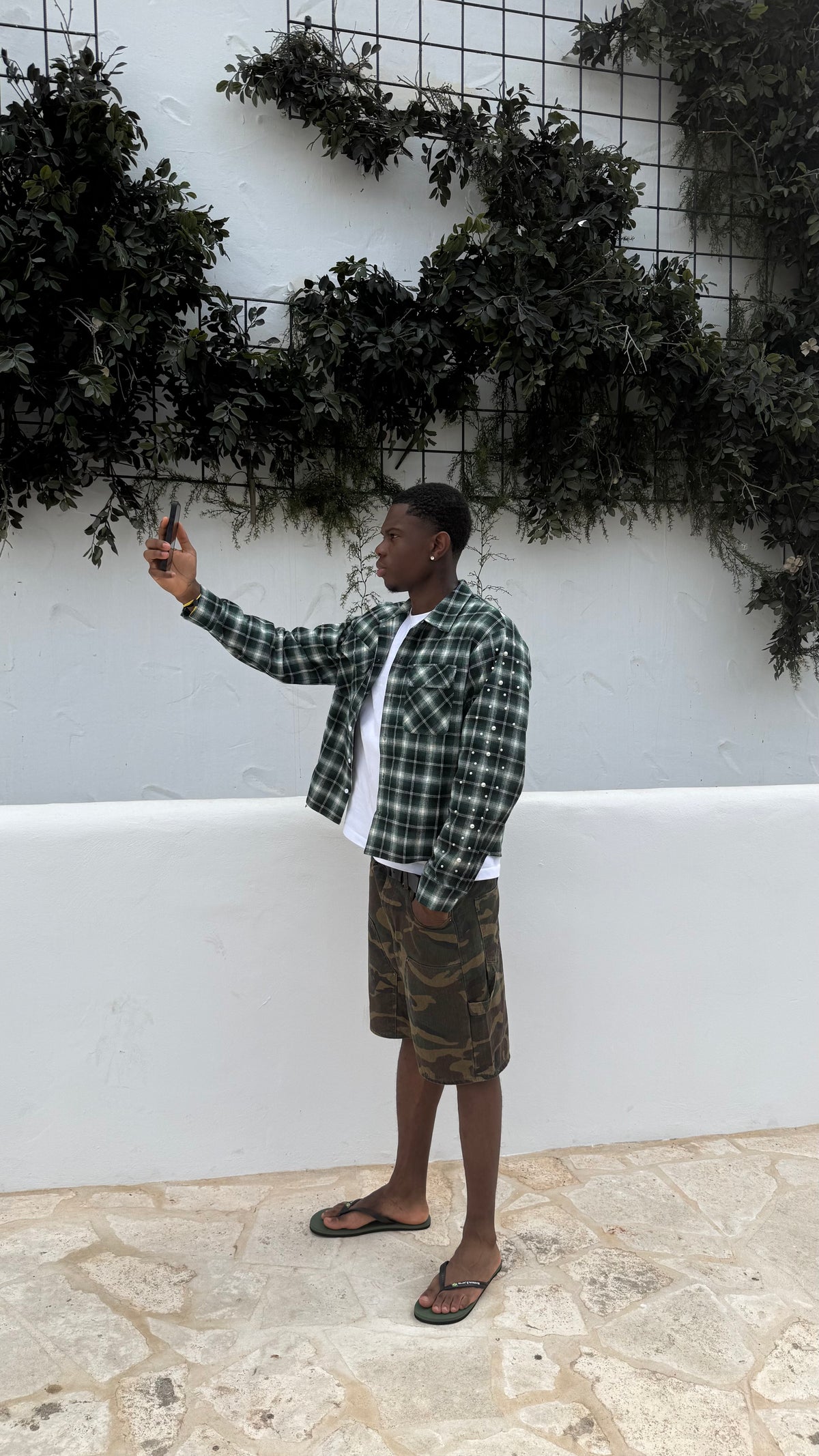 Dark Green Flannel
