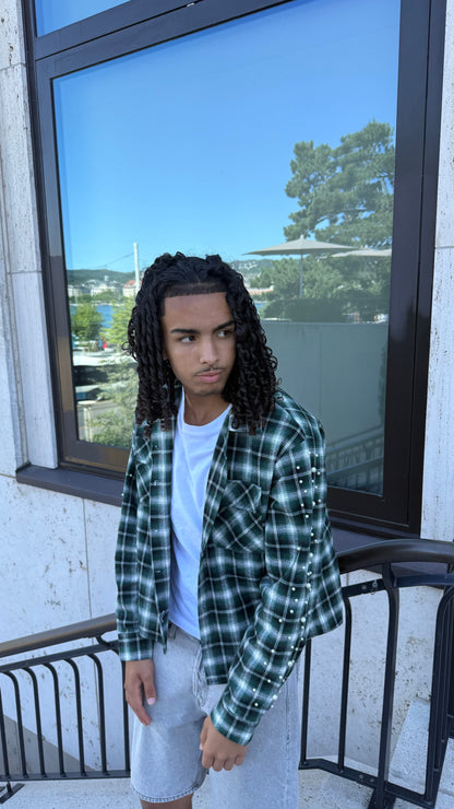 Dark Green Flannel
