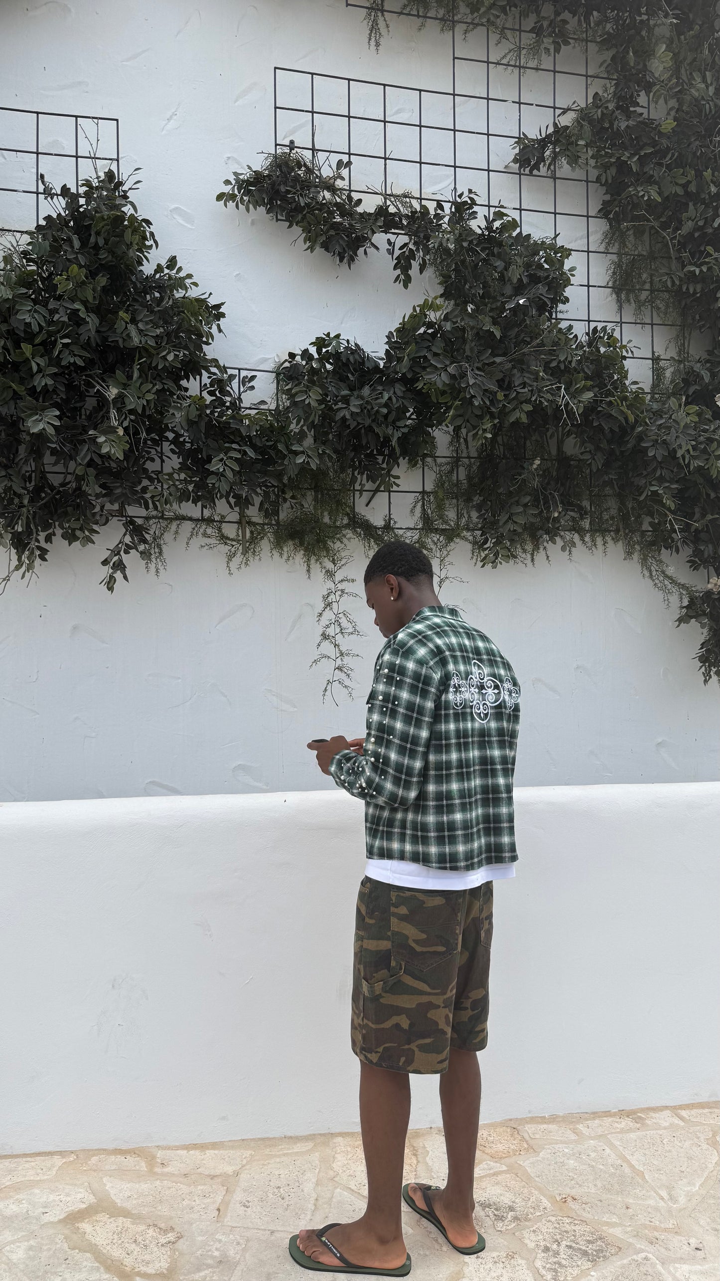 Dark Green Flannel