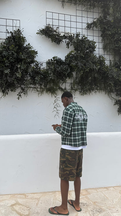 Dark Green Flannel